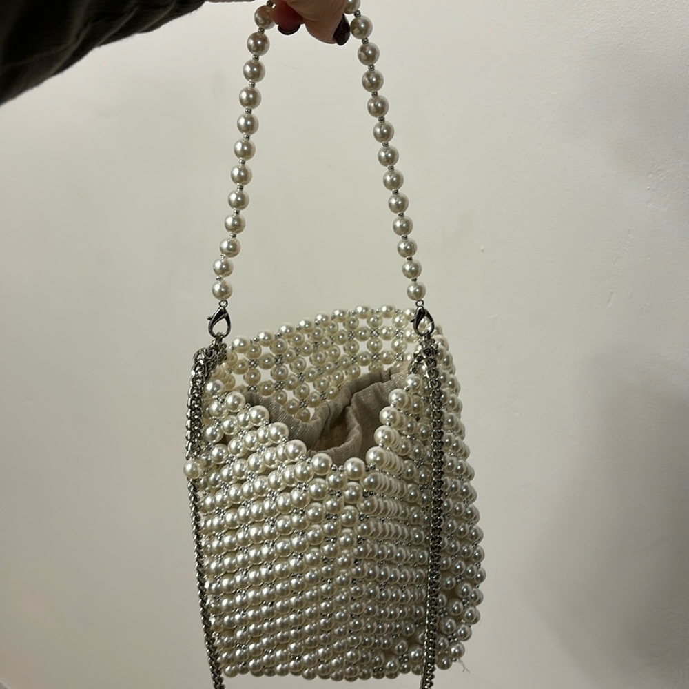 Zara mini  Pearl Bucket bag